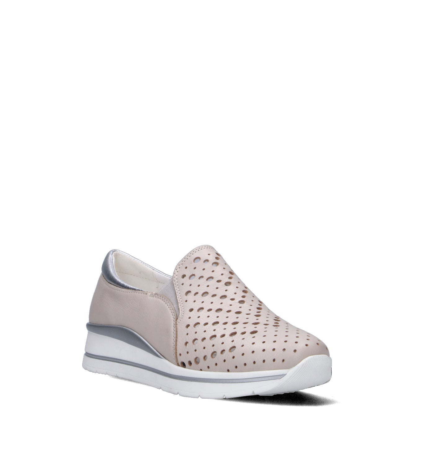 GRAFIA Scarpa comfort donna panna in pelle