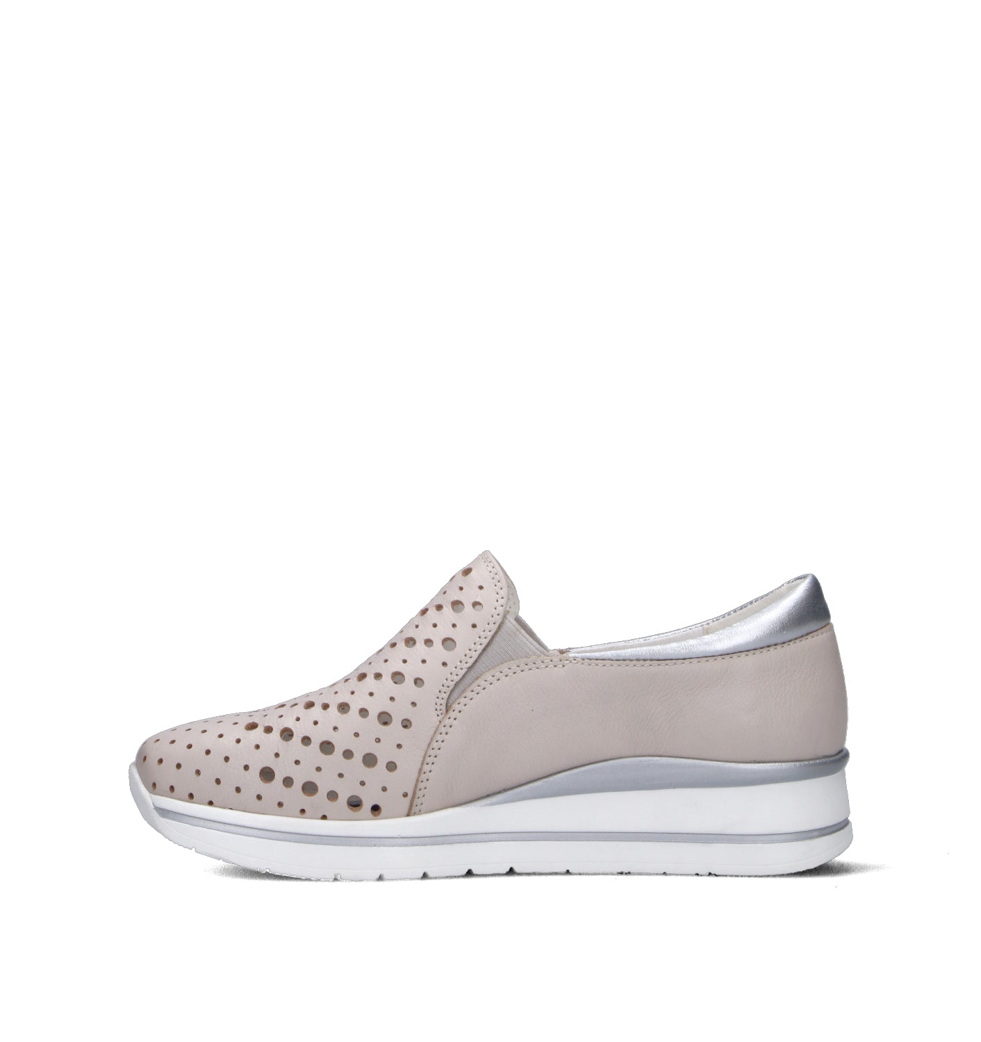 GRAFIA Scarpa comfort donna panna in pelle
