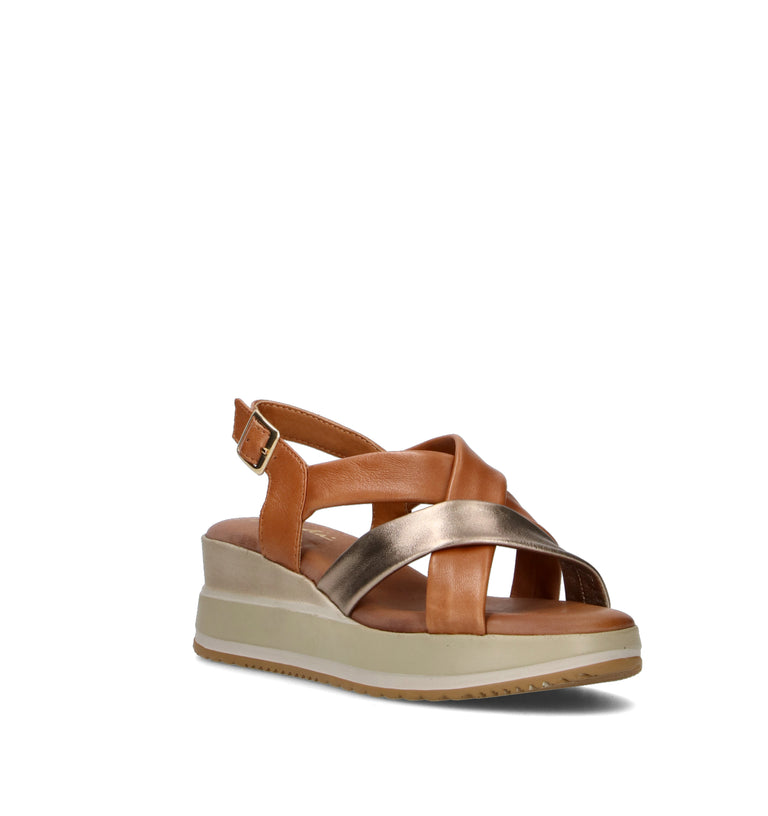 GRAFIA Sandalo donna cuoio in pelle