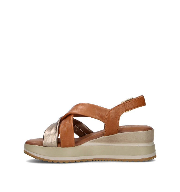 GRAFIA Sandalo donna cuoio in pelle