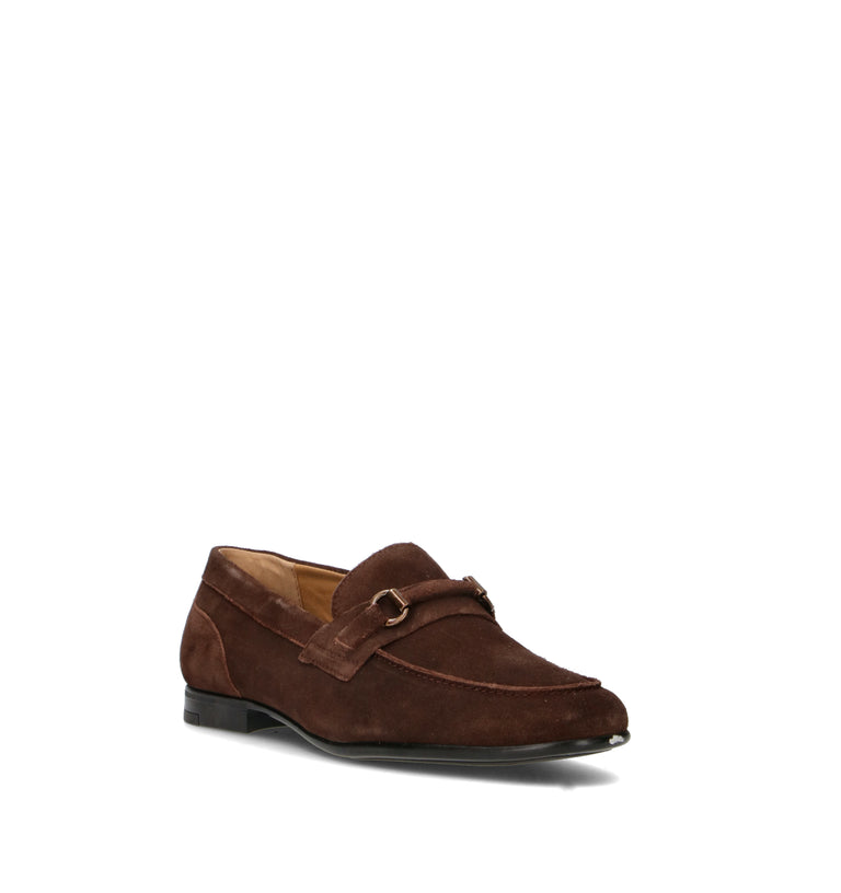 GRAFIA Mocassino uomo marrone in suede