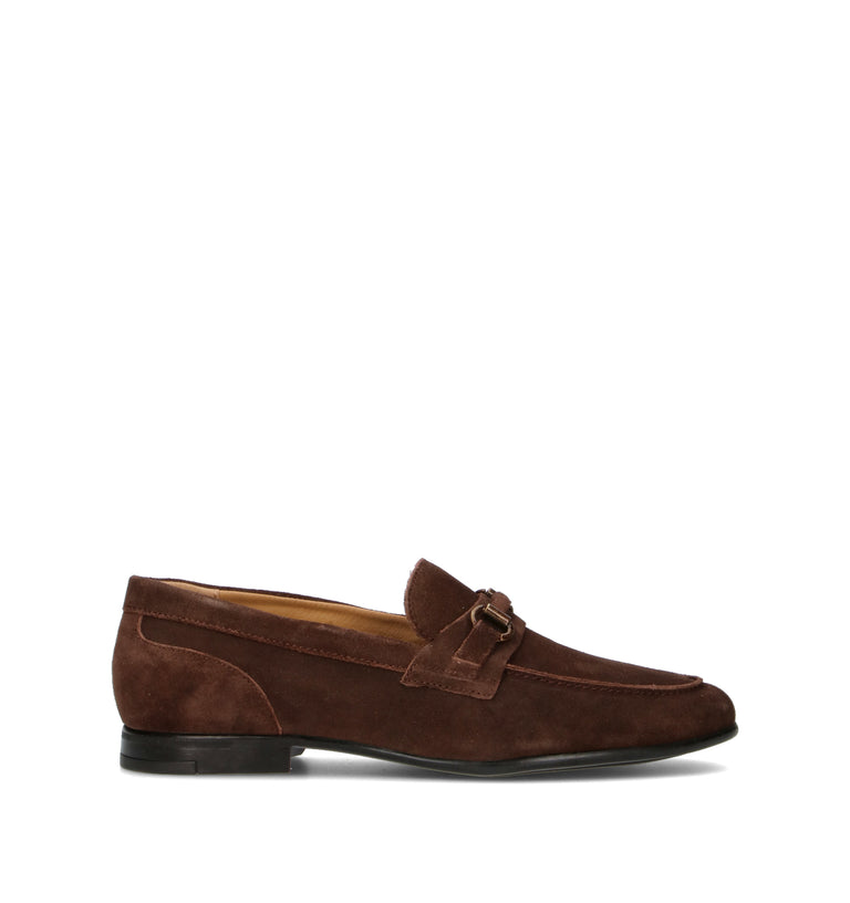 GRAFIA Mocassino uomo marrone in suede