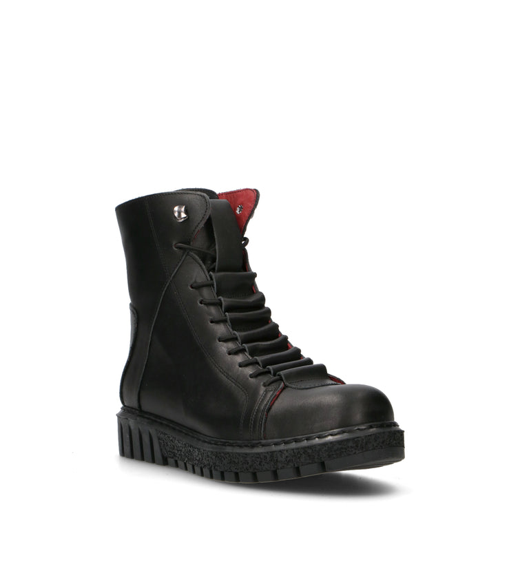 GRAFIA Polacco donna nero in pelle