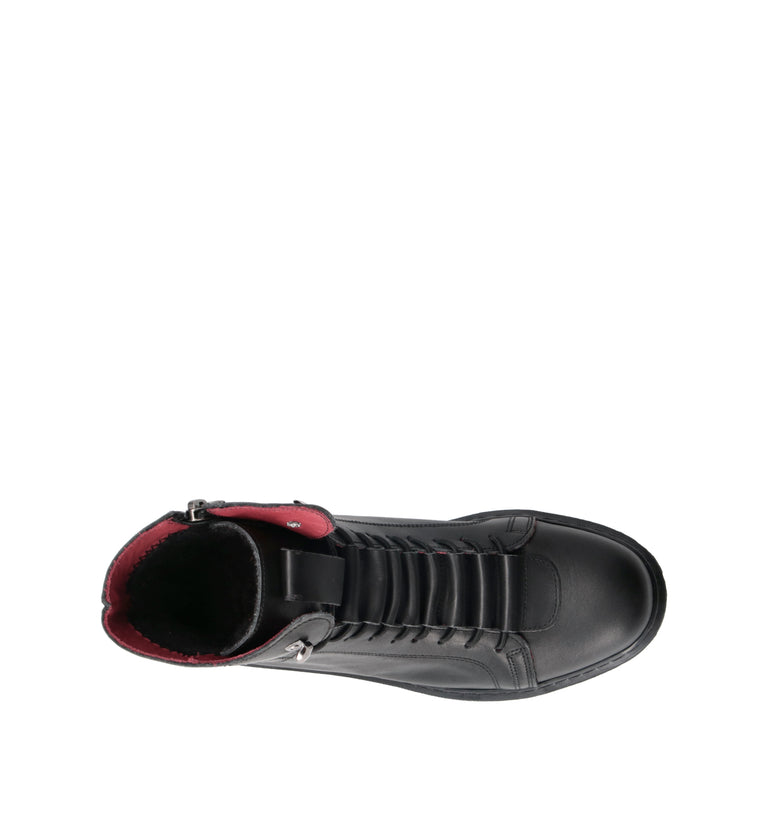 GRAFIA Polacco donna nero in pelle