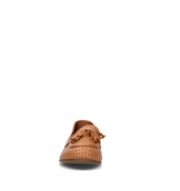 GRAFIA Mocassino donna tan in pelle