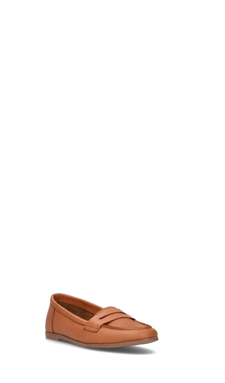 GRAFIA Mocassino donna marrone in pelle
