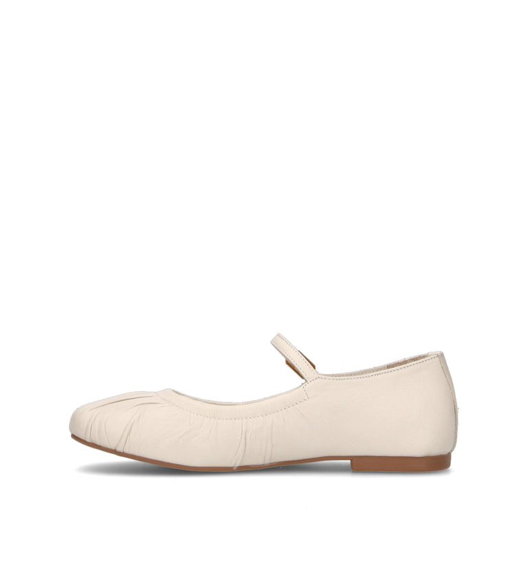 GRAFIA Ballerina donna bianca in pelle