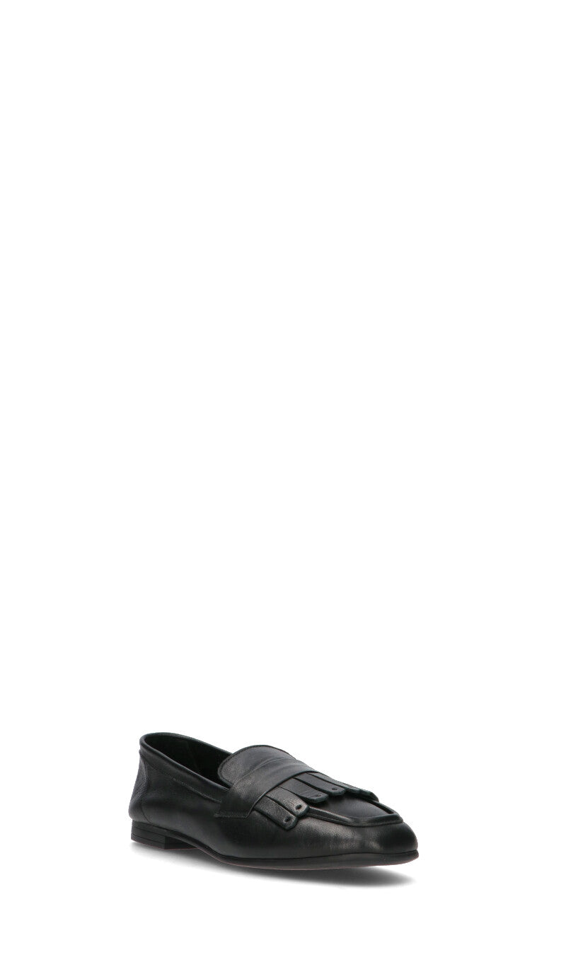GRAFIA Mocassino donna nero in pelle