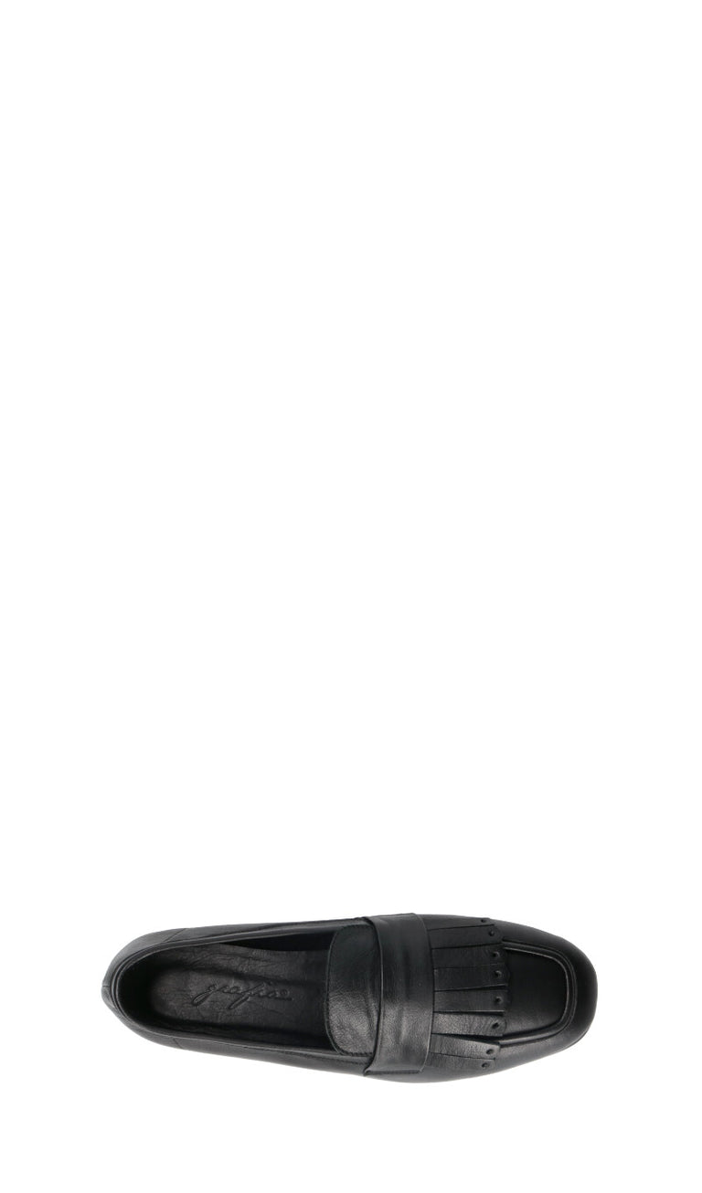 GRAFIA Mocassino donna nero in pelle
