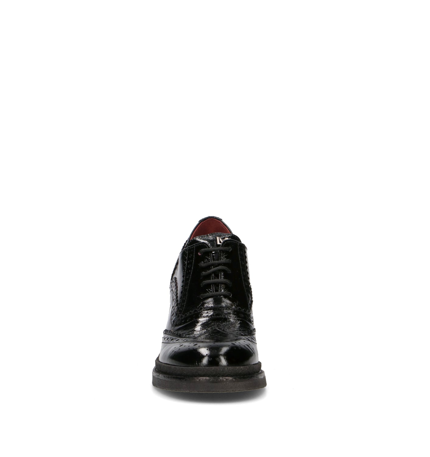 LORENZO MARI Stringata donna nera in pelle