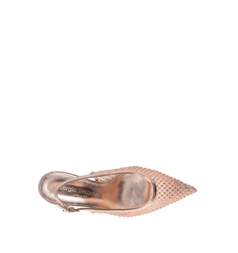SERGIO LEVANTESI Slingback donna rose gold