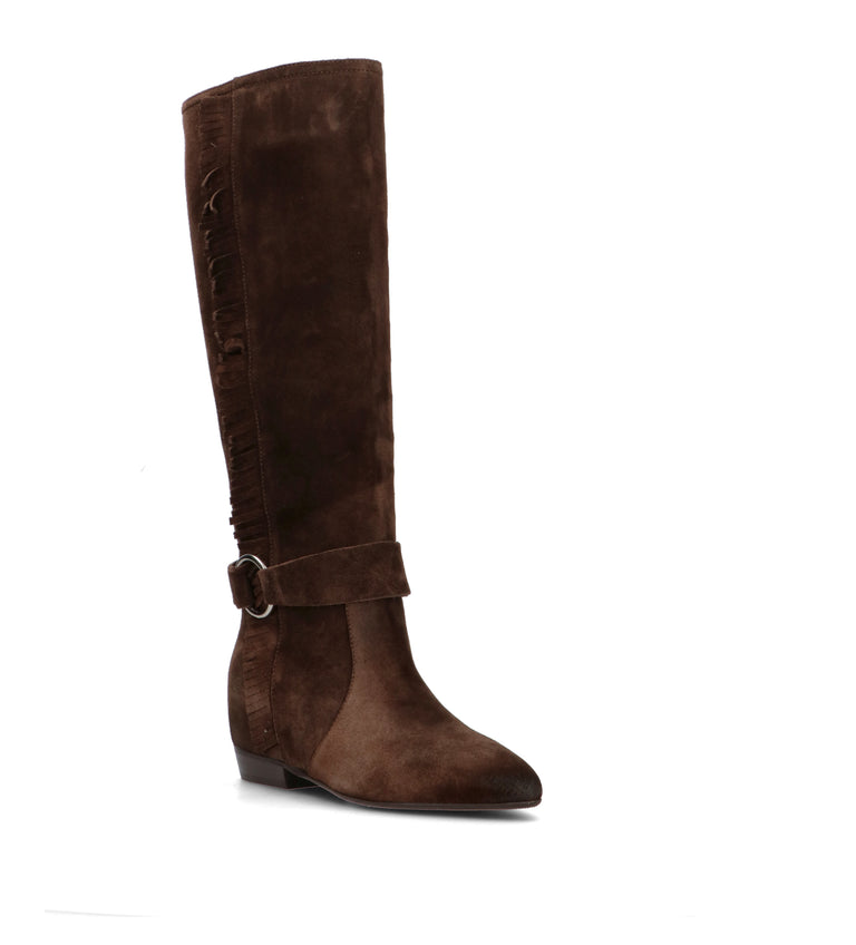 PHIL MELVIS Stivale donna testa di moro in suede