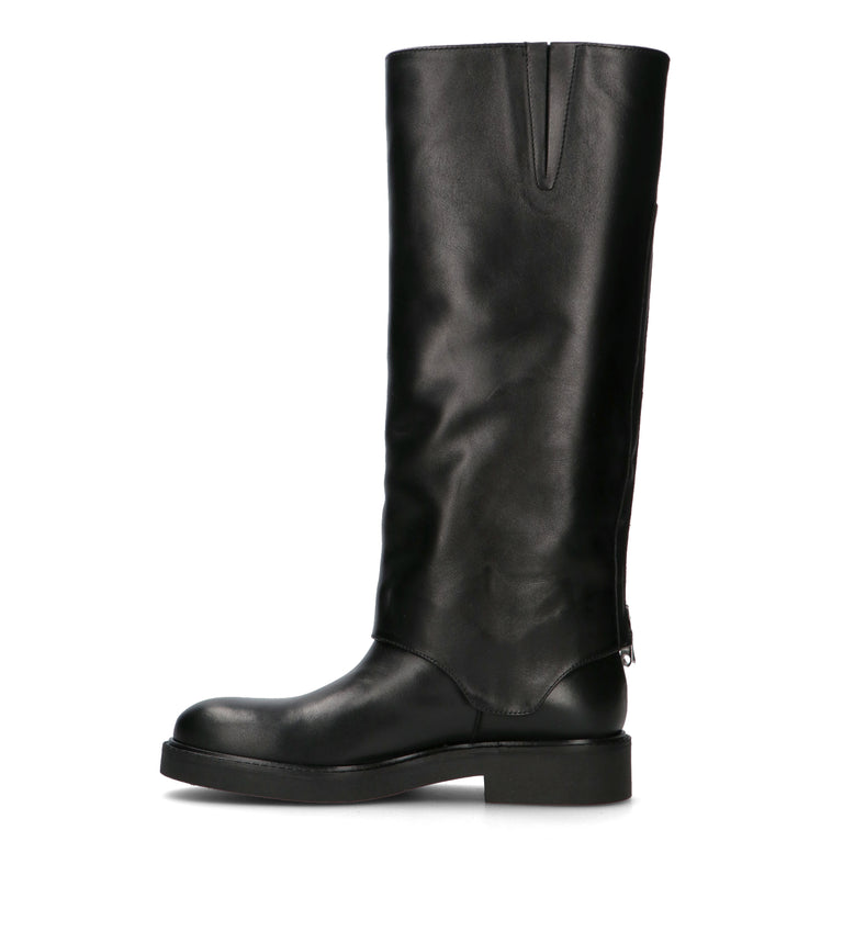 PHIL MELVIS Stivale donna nero in pelle