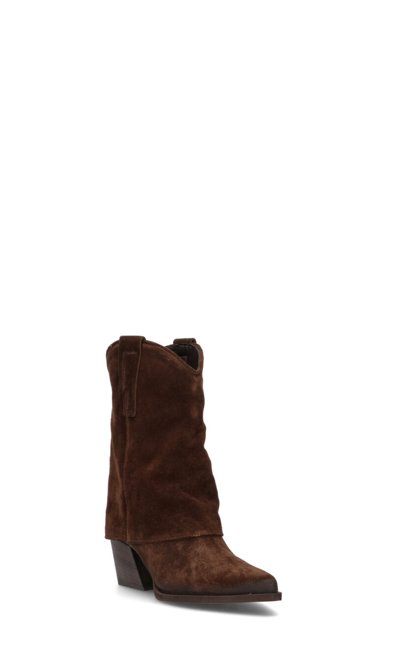 PHIL MELVIS Tronchetto donna marrone in suede