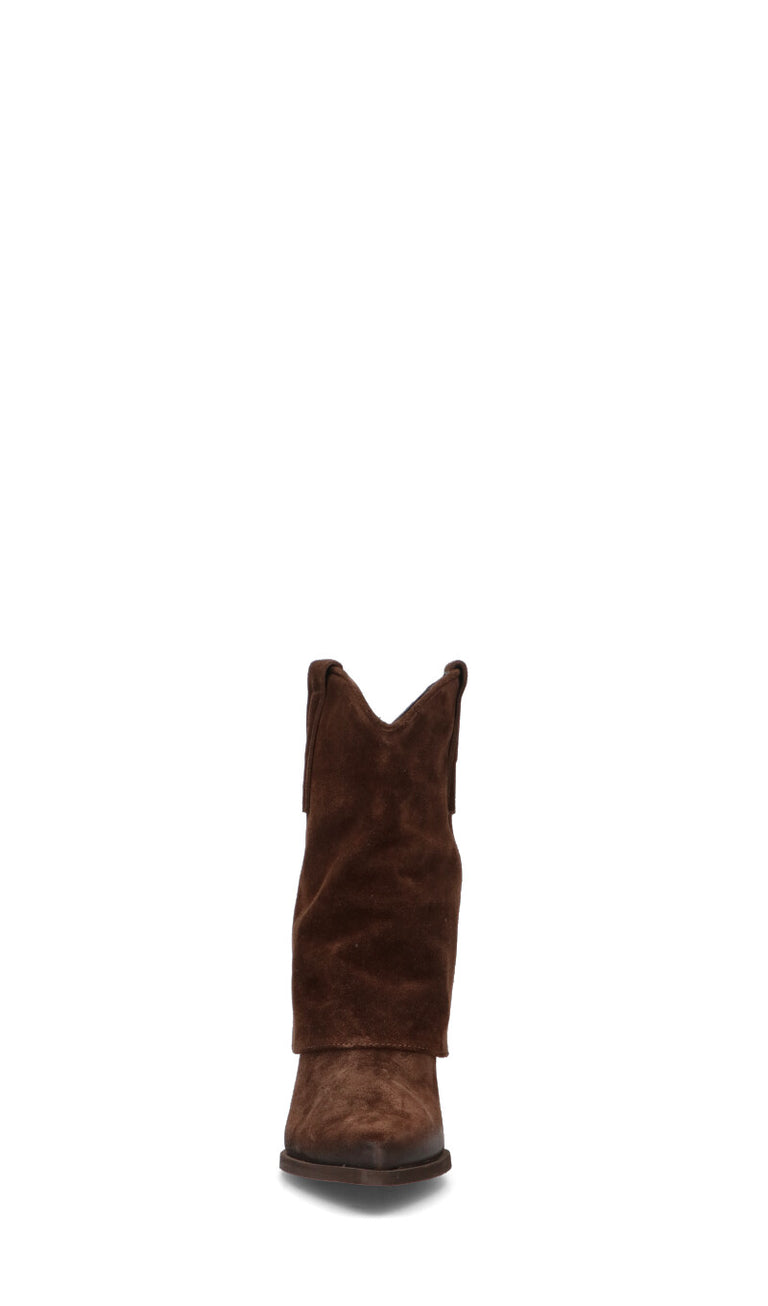 PHIL MELVIS Tronchetto donna marrone in suede