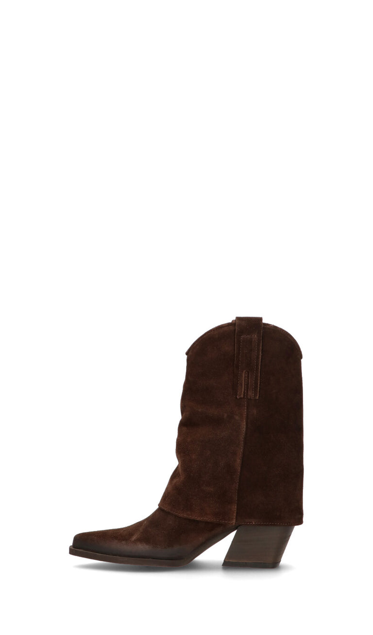 PHIL MELVIS Tronchetto donna marrone in suede