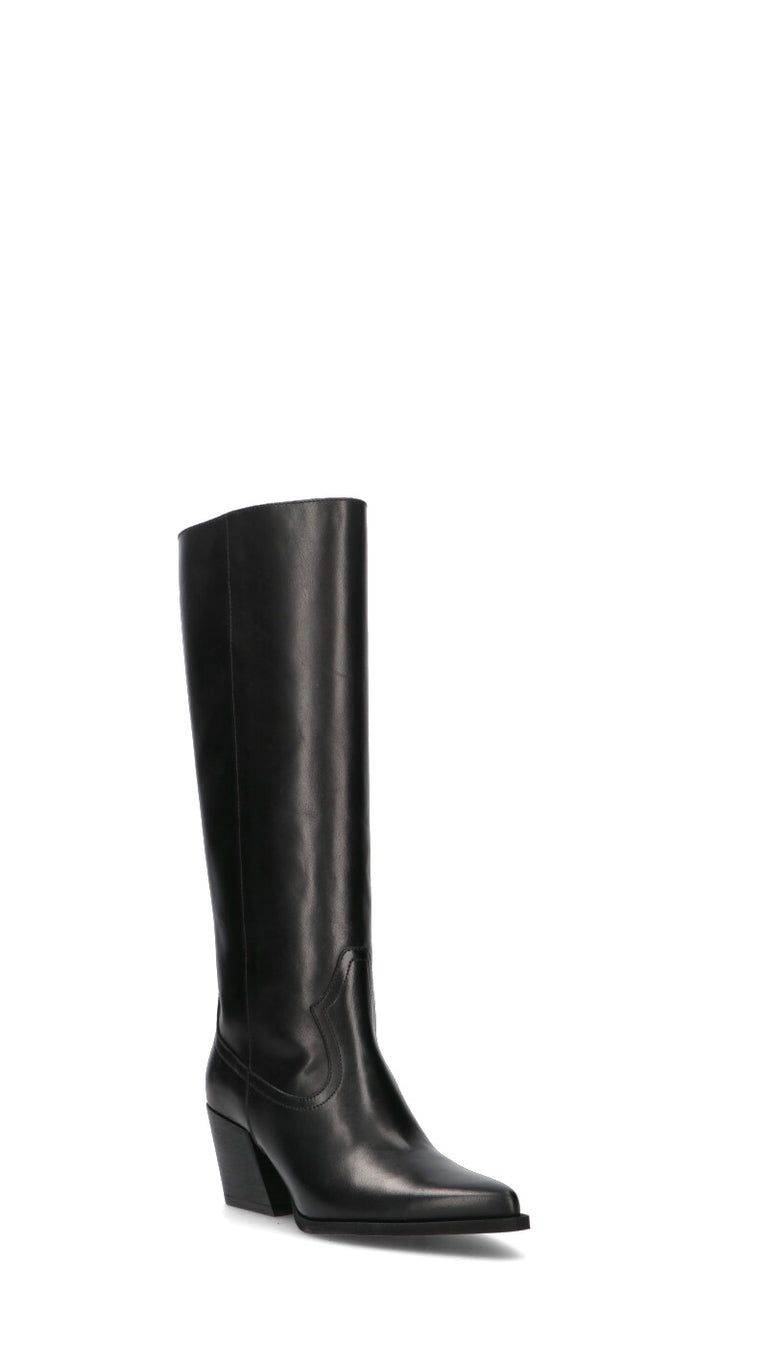 PHIL MELVIS Stivale donna nero in pelle