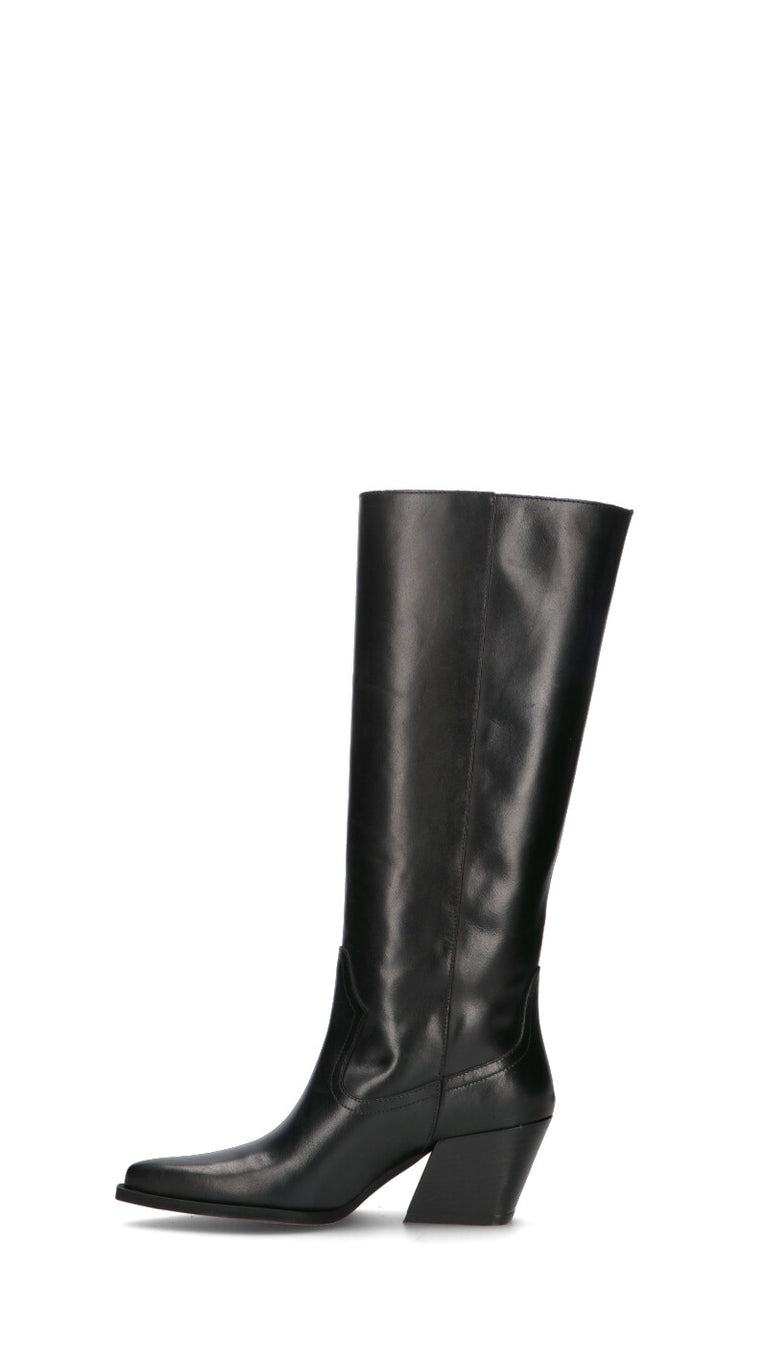 PHIL MELVIS Stivale donna nero in pelle