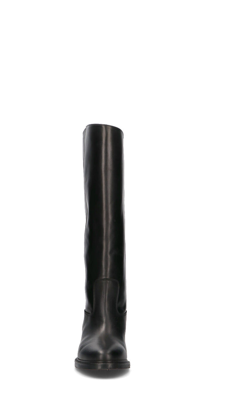 PHIL MELVIS Stivale donna nero in pelle