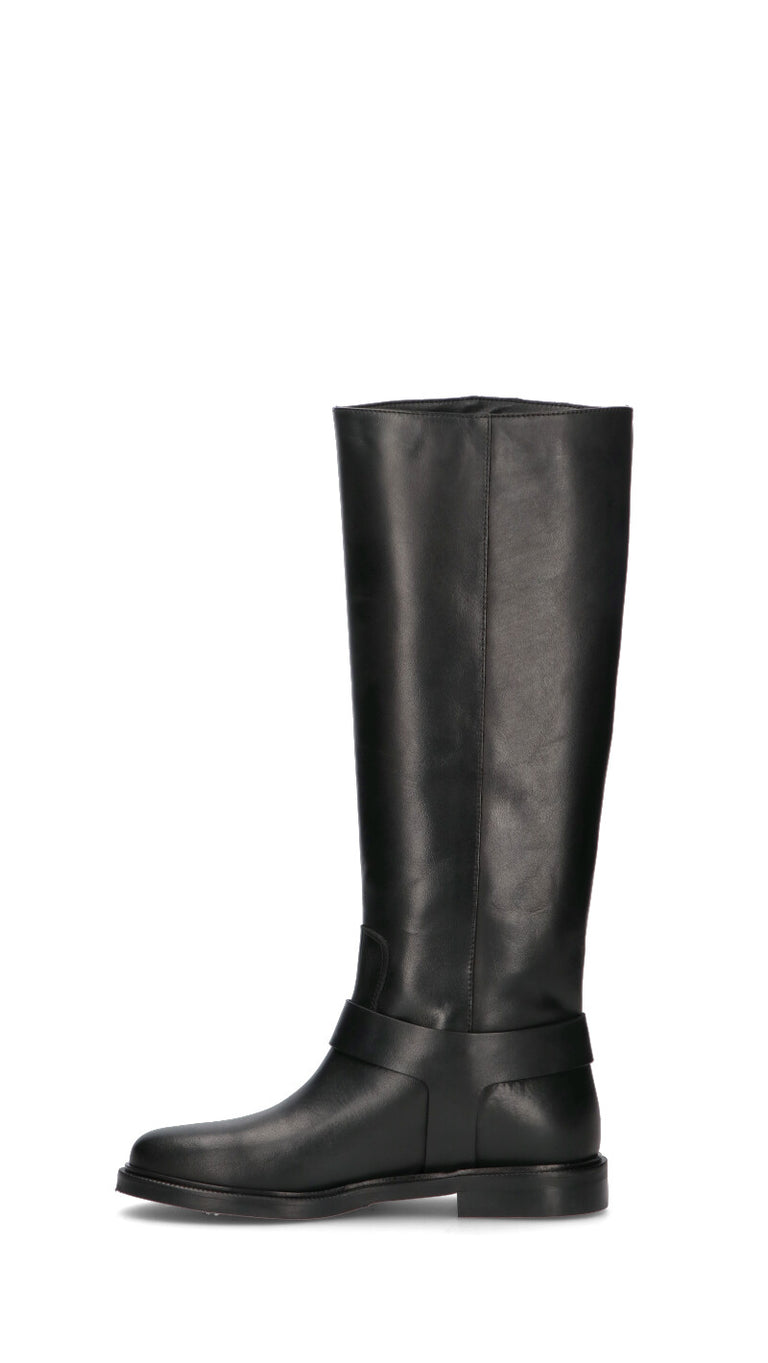 PHIL MELVIS Stivale donna nero in pelle