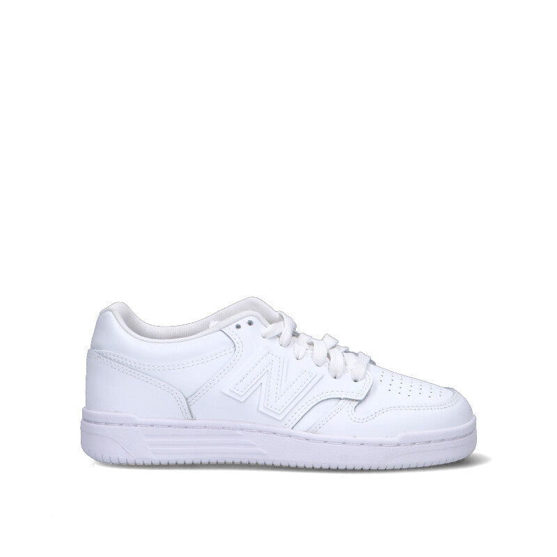 NEW BALANCE Sneaker ragazzo bianca in pelle