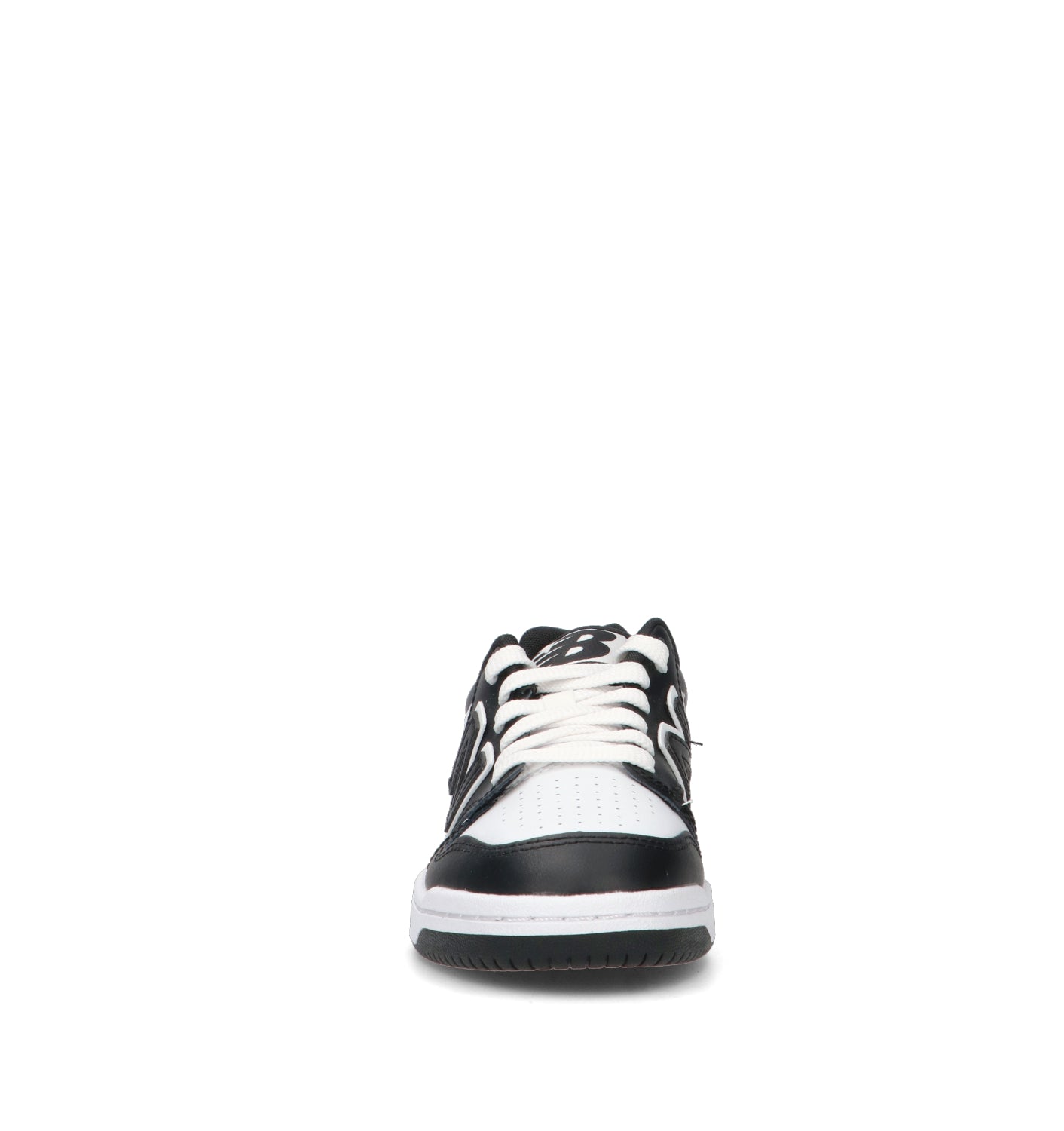 NEW BALANCE Sneaker ragazzo nera in pelle