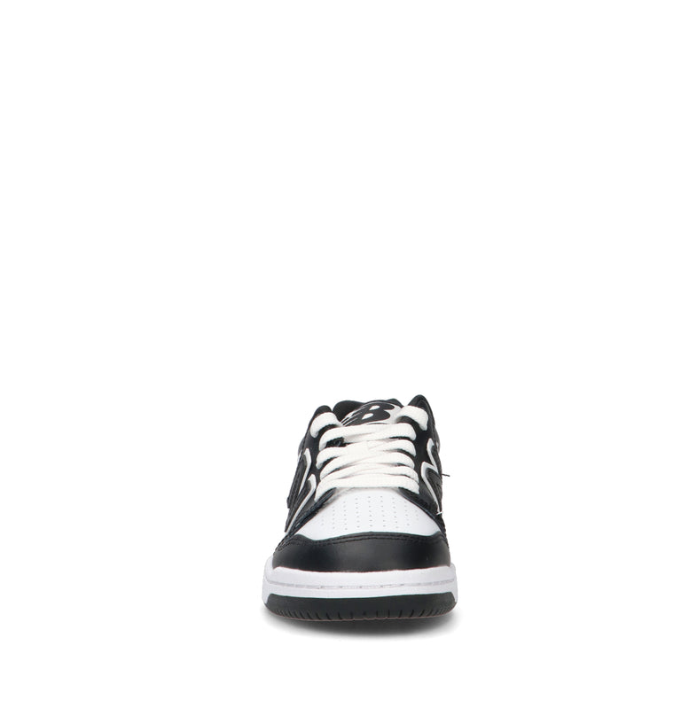 NEW BALANCE Sneaker ragazzo nera in pelle