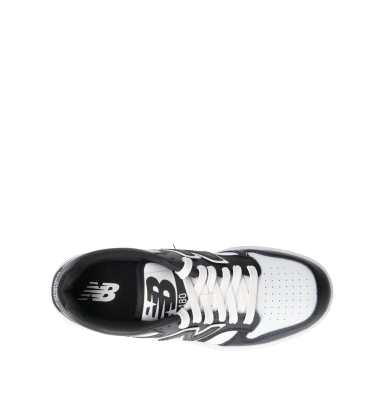 NEW BALANCE Sneaker ragazzo nera in pelle