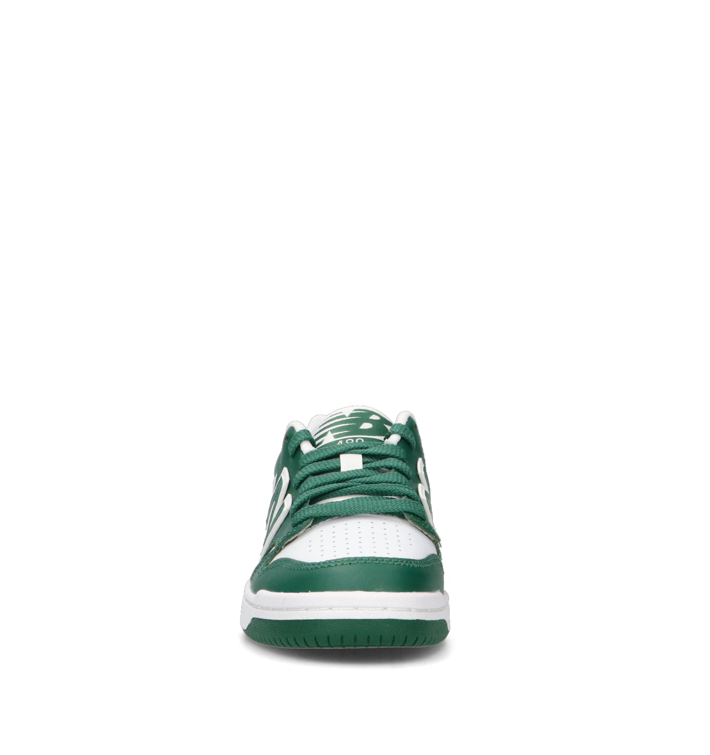 NEW BALANCE 480 Sneaker ragazzo verde/bianca in pelle