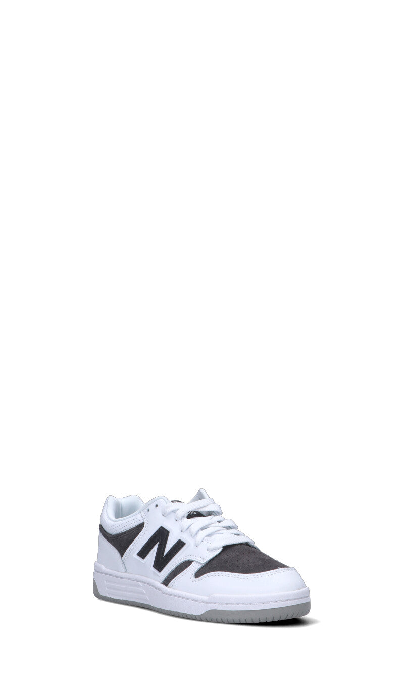 NEW BALANCE 480 Sneaker ragazzo/a bianca/nera in pelle