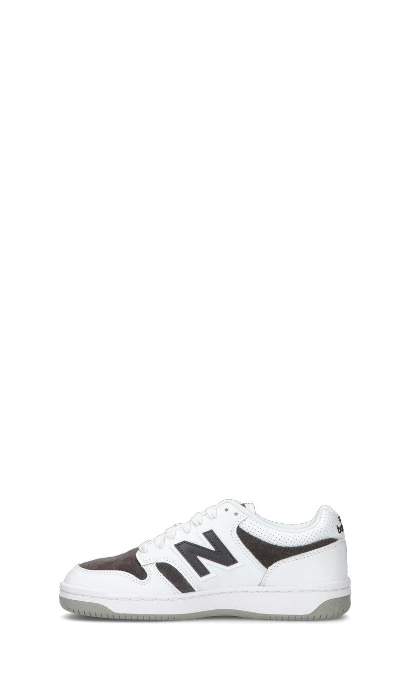 NEW BALANCE 480 Sneaker ragazzo/a bianca/nera in pelle