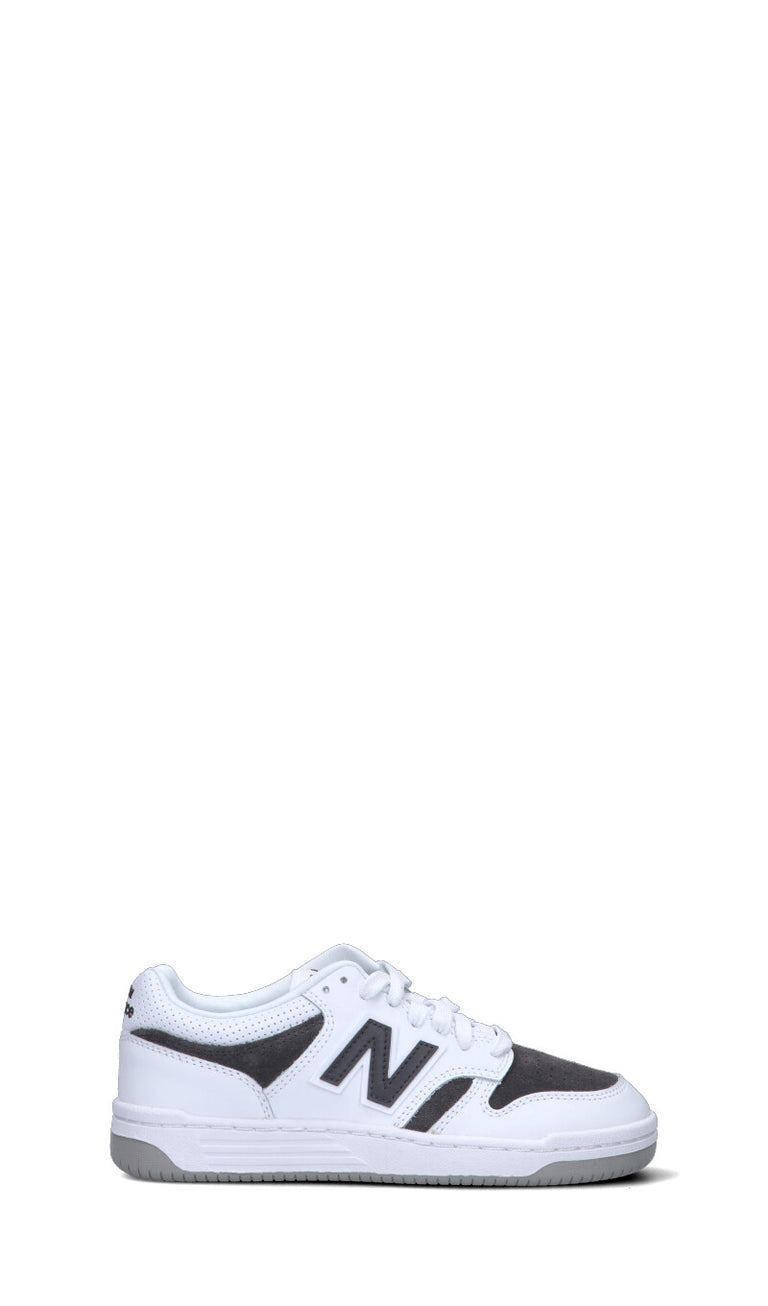 NEW BALANCE 480 Sneaker ragazzo/a bianca/nera in pelle