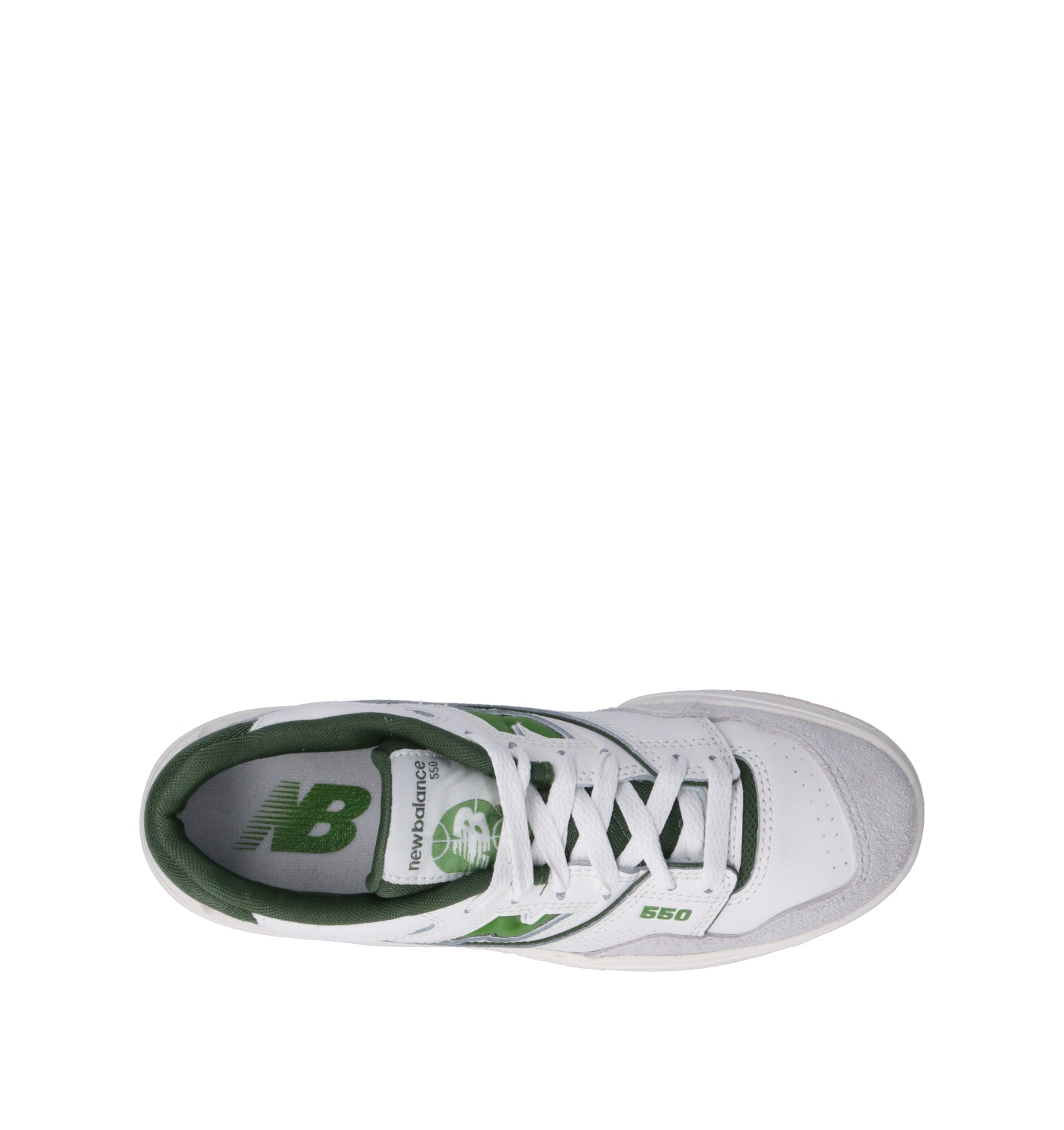 NEW BALANCE 550 Sneaker uomo bianca/verde