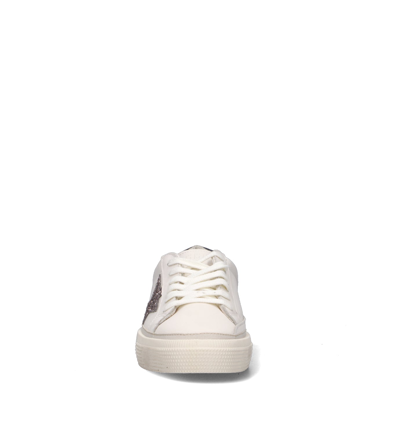 GOLDEN GOOSE MAY Sneaker ragazzi bianca in pelle