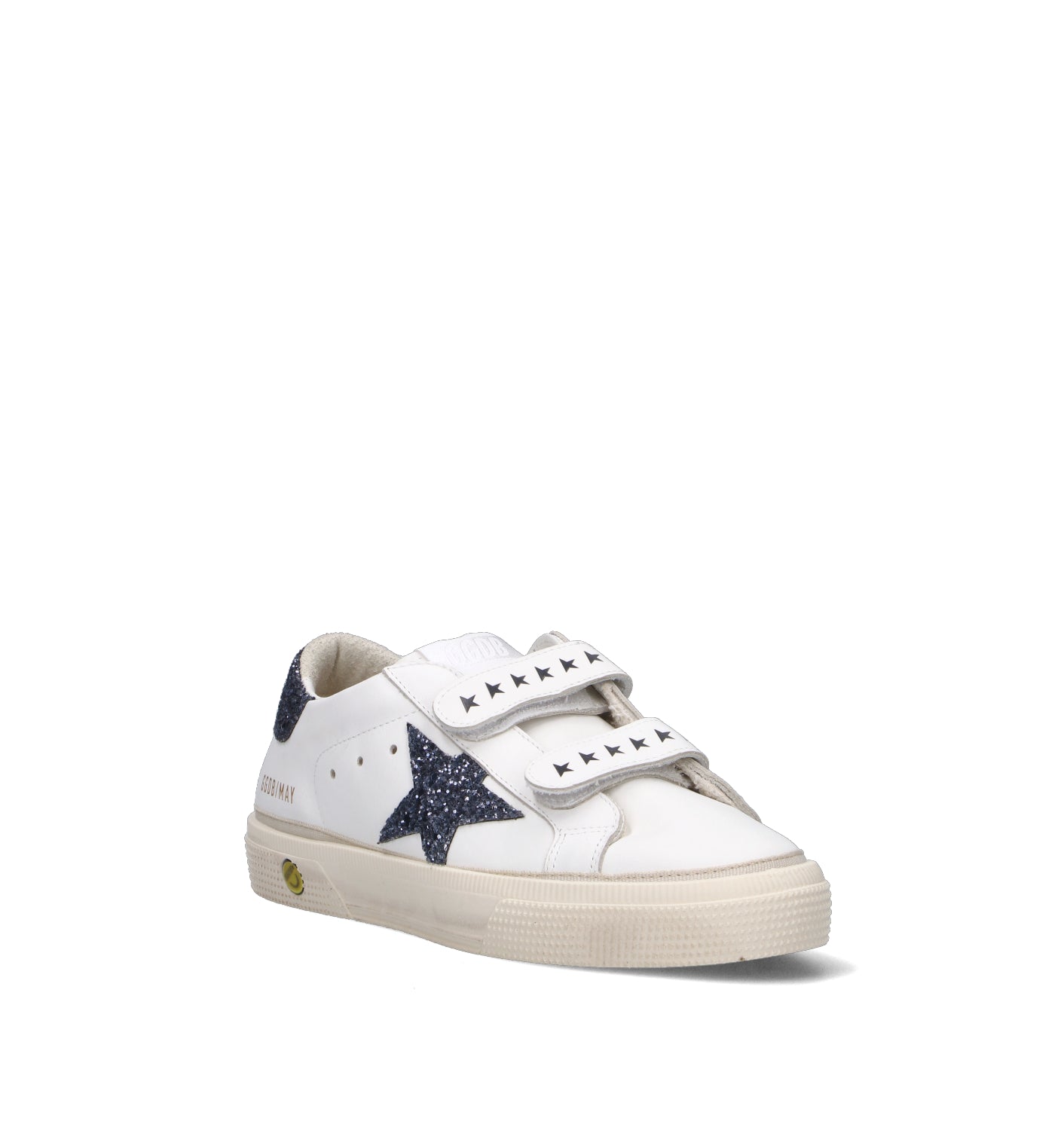 GOLDEN GOOSE MAY SCHOOL Sneaker ragazzi bianca in pelle