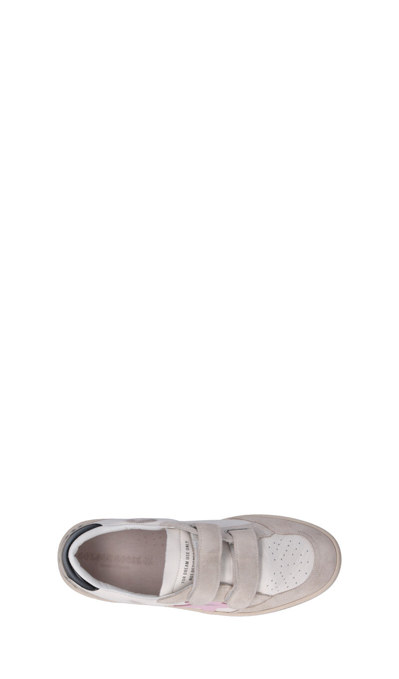 GOLDEN GOOSE - BALL STAR STRAP Sneaker ragazza bianca in pelle