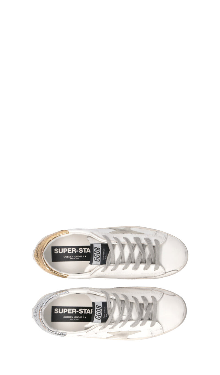 GOLDEN GOOSE - SUPERSTAR Sneaker donna bianca/argento in pelle