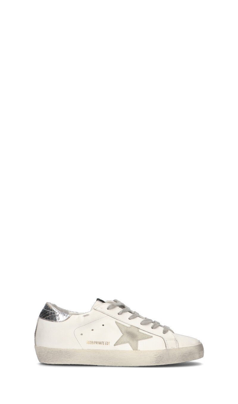 GOLDEN GOOSE - SUPERSTAR Sneaker donna bianca/argento in pelle