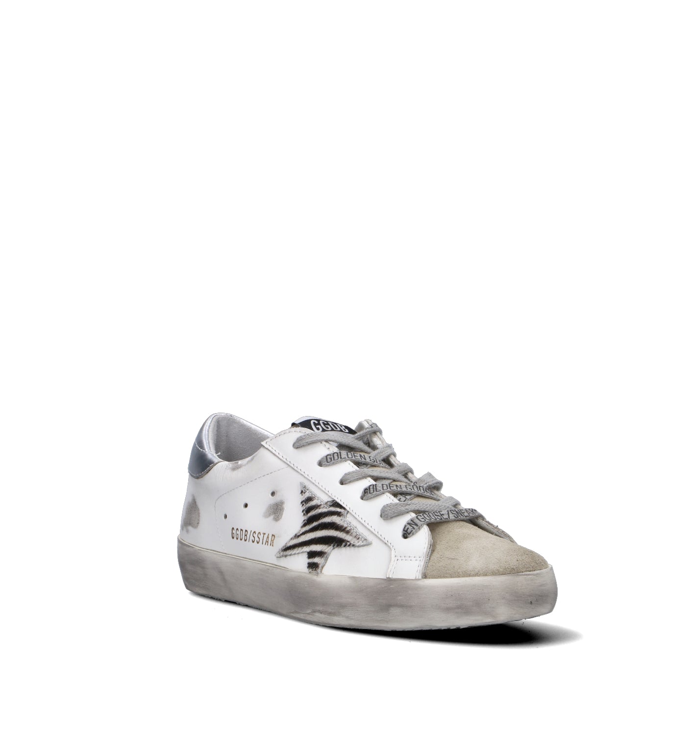 GOLDEN GOOSE SUPER-STAR CLASSIC WITH LIST Sneaker donna bianca in pelle