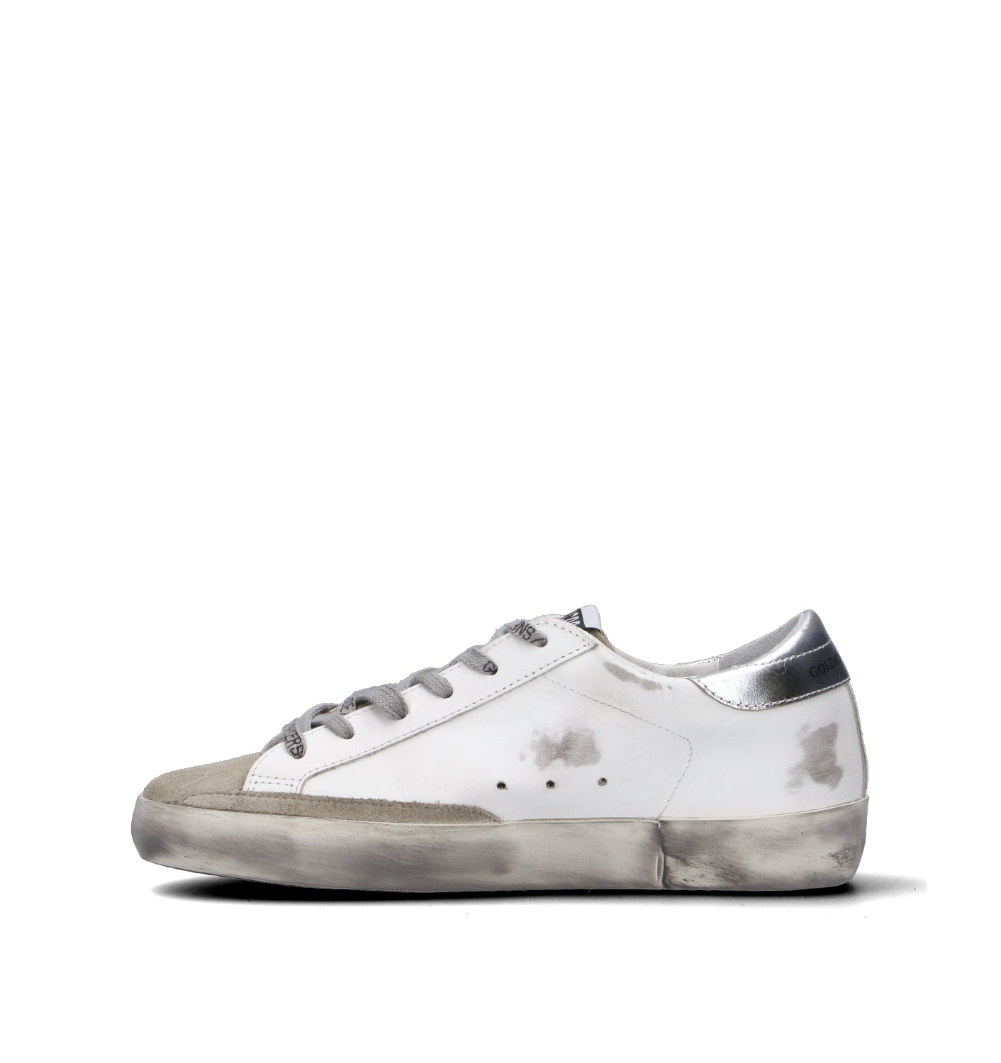 GOLDEN GOOSE SUPER-STAR CLASSIC WITH LIST Sneaker donna bianca in pelle