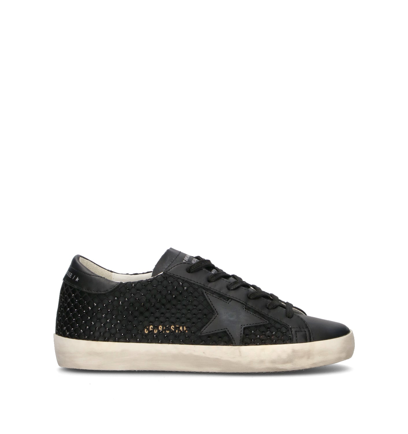 GOLDEN GOOSE SUPERSTAR CLASSIC WITH LIST Sneaker donna nera