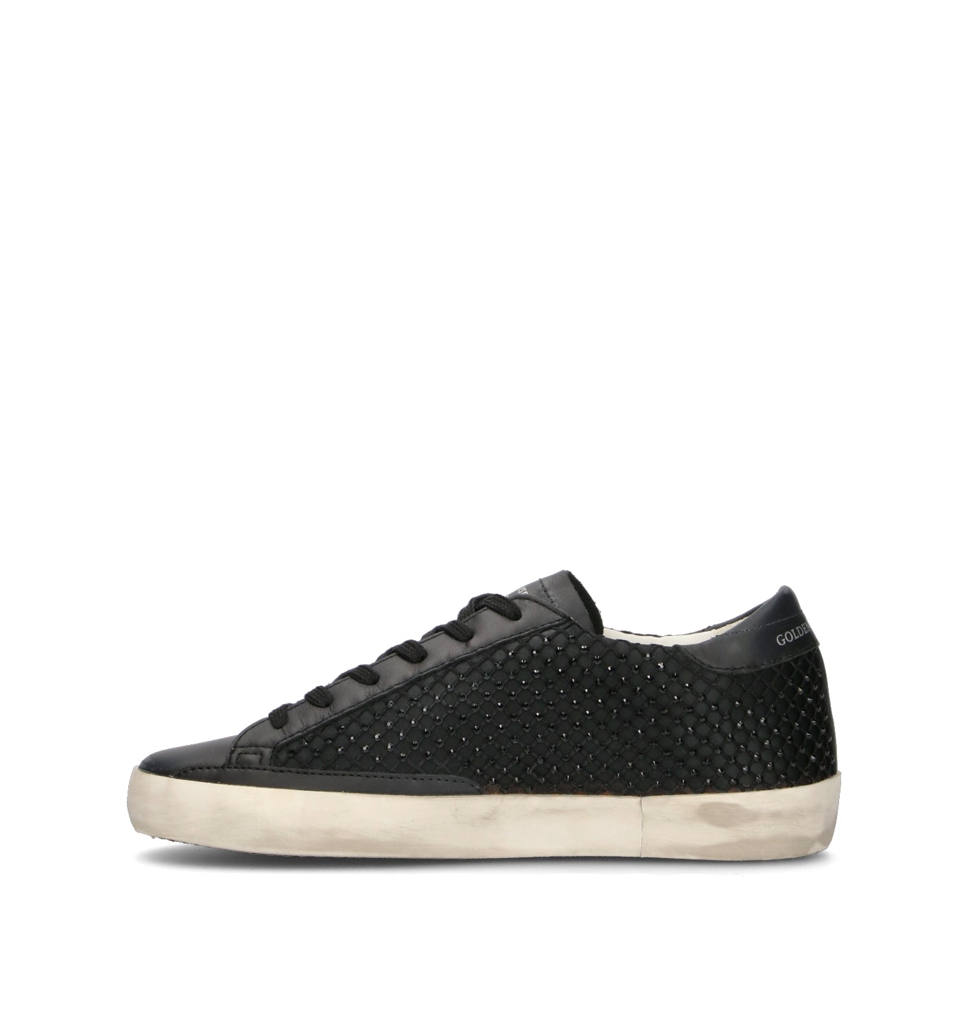 GOLDEN GOOSE SUPERSTAR CLASSIC WITH LIST Sneaker donna nera
