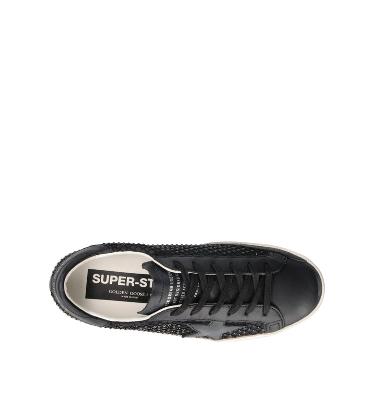 GOLDEN GOOSE SUPERSTAR CLASSIC WITH LIST Sneaker donna nera