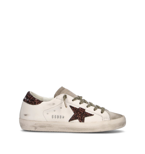 GOLDEN GOOSE SUPER STAR CLASSIC WITH LIST Sneaker donna bianca in pelle