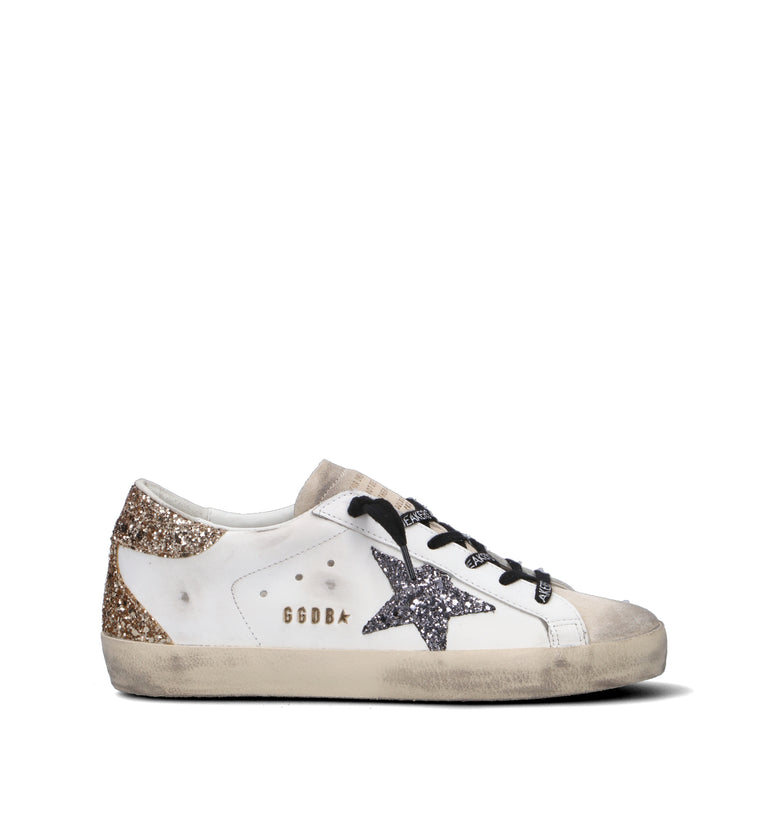 GOLDEN GOOSE SUPER-STAR CLASSIC WITH SPUR Sneaker donna bianca in pelle