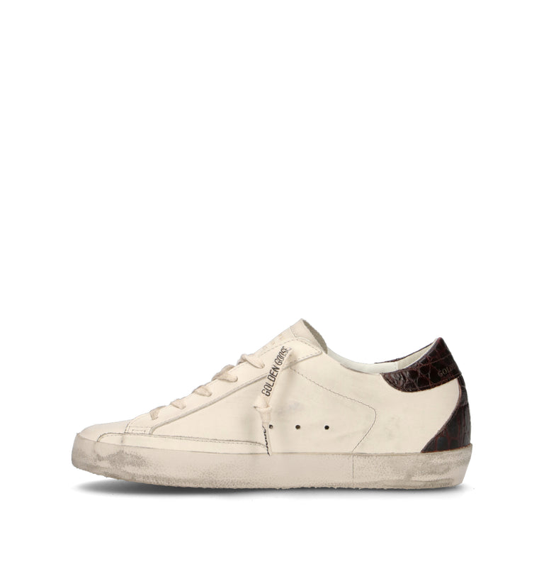 GOLDEN GOOSE SUPER-STAR CLASSIC WITH SPUR Sneaker donna bianca in pelle