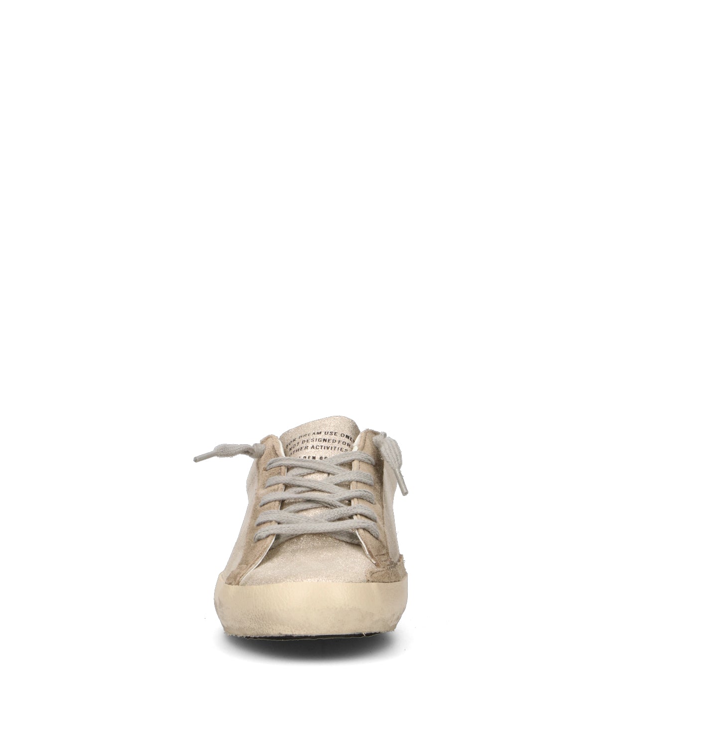 GOLDEN GOOSE SUPER-STAR SKATE Sneaker donna beige in pelle