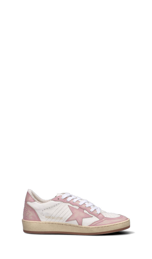 GOLDEN GOOSE BALLSTAR Sneaker donna bianca/rosa in pelle