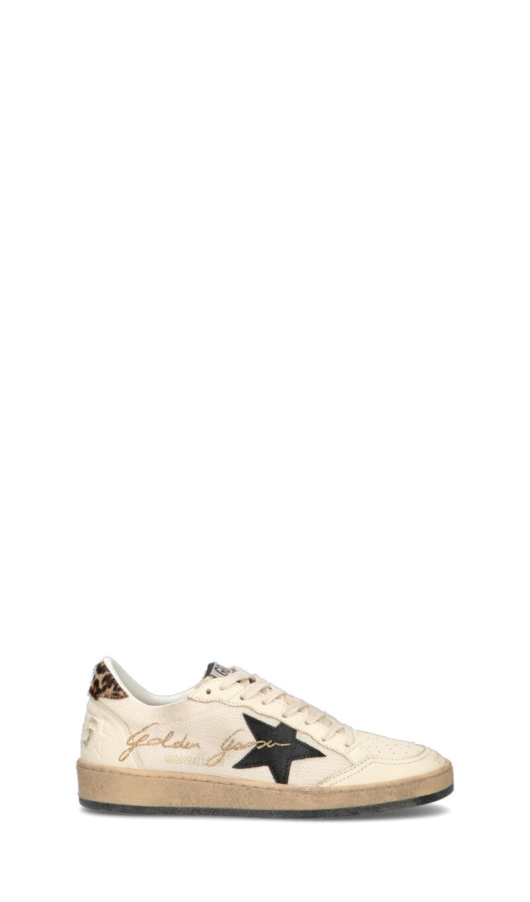 GOLDEN GOOSE BALL STAR Sneaker donna beige in pelle Quellogiusto