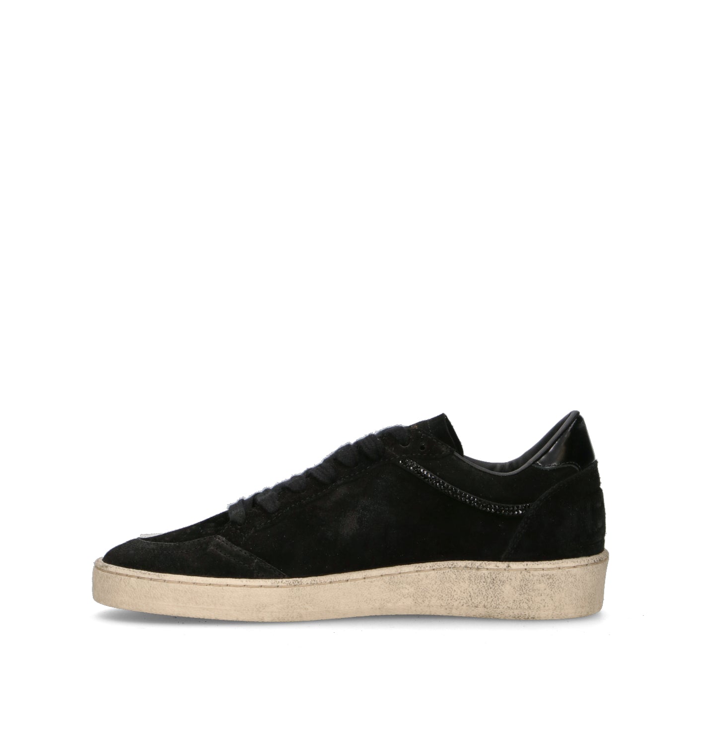 GOLDEN GOOSE BALL STAR Sneaker donna nera con swarovski